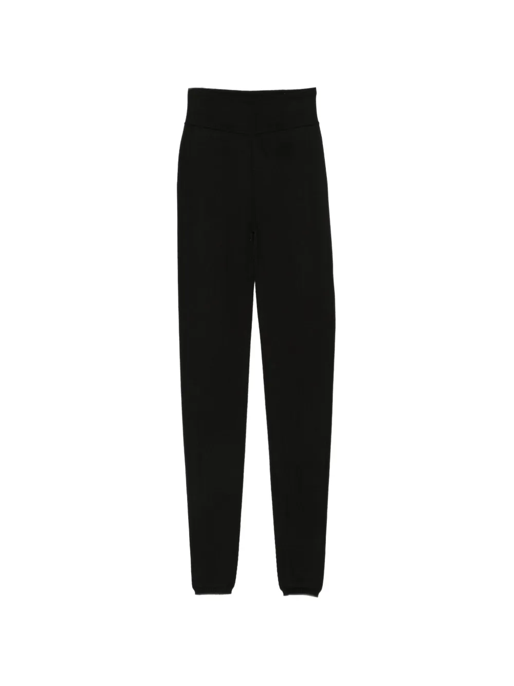 Rick Owens ribbed knit leggings - Nero