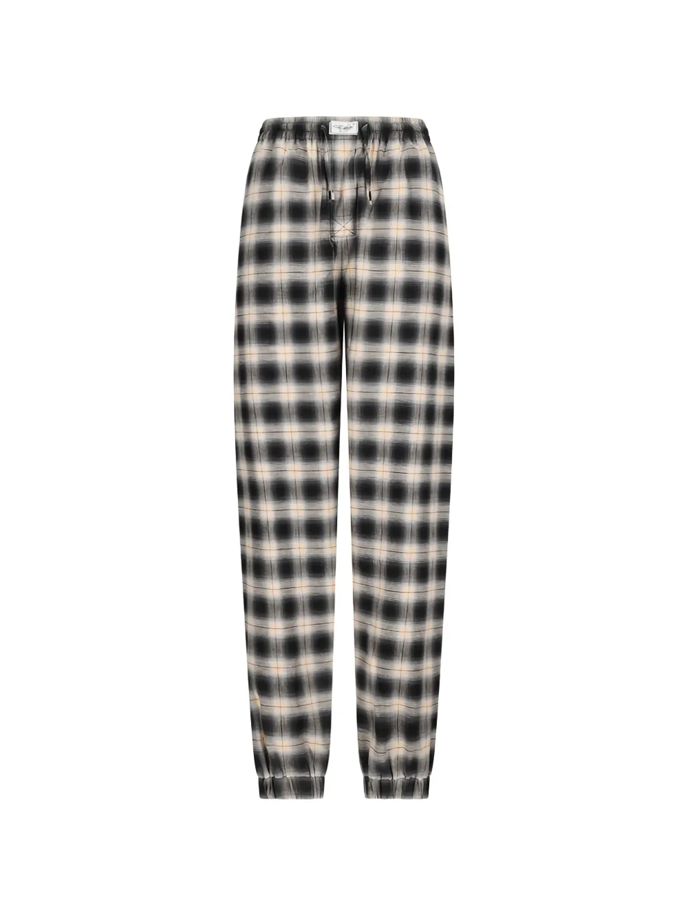 The Attico check-print track pants - Toni neutri
