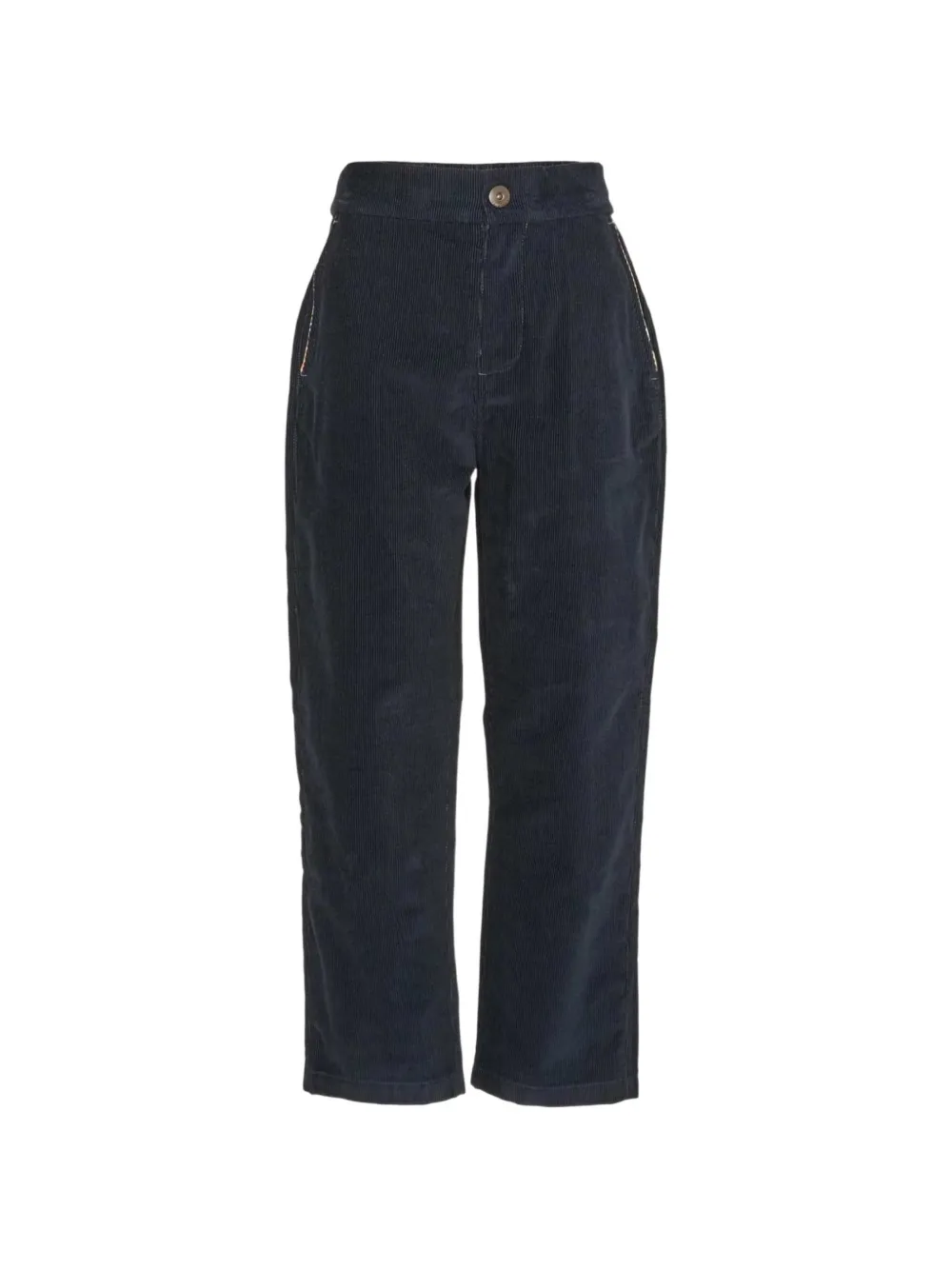 Burberry Kids corduroy cotton trousers - Blu