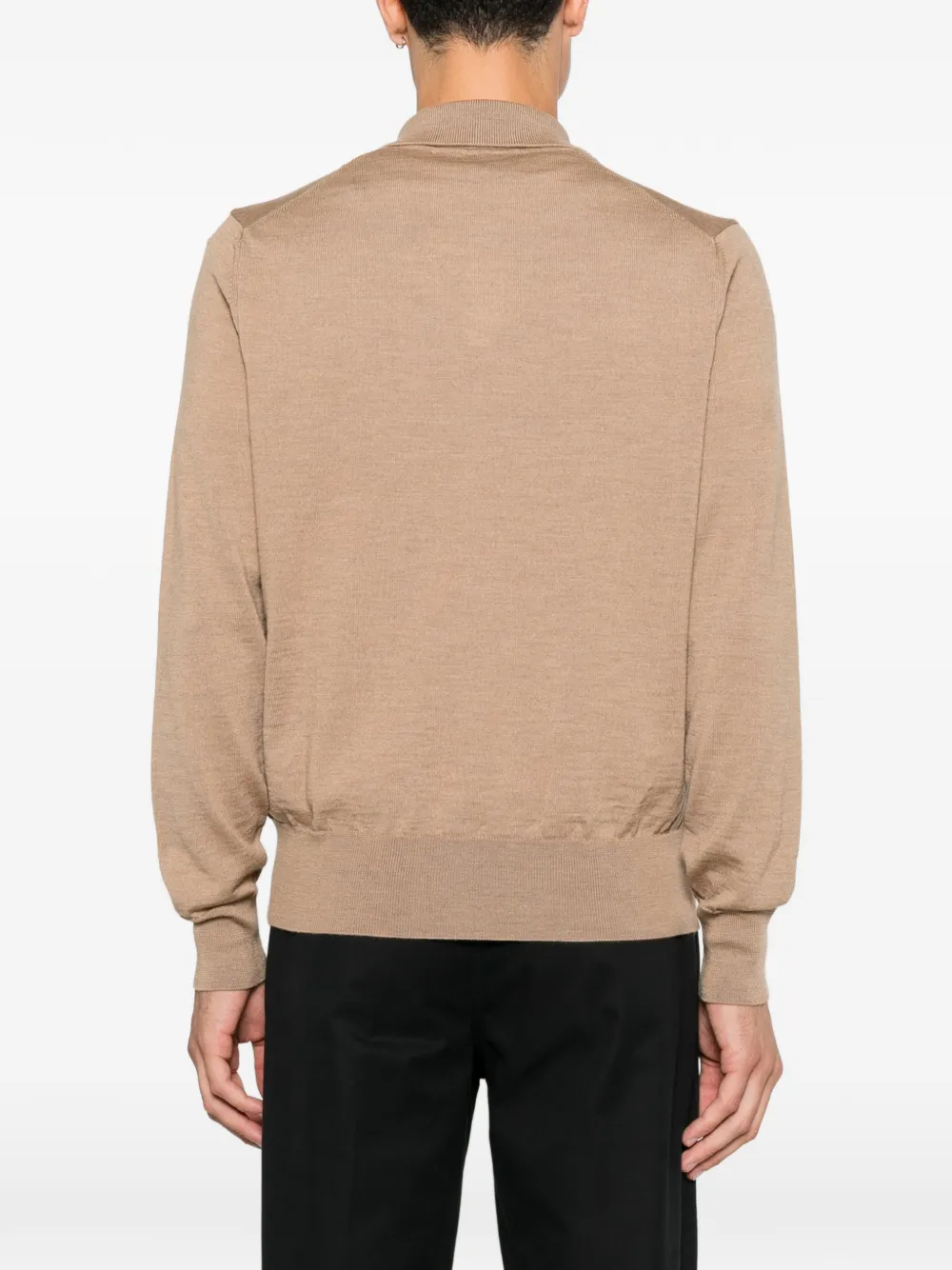 AMI Paris Poloshirt met logo Beige