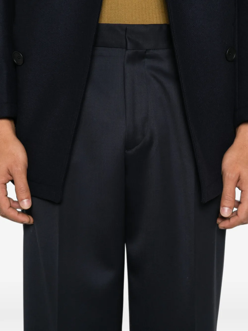 Lardini Migio wollen pantalon Blauw