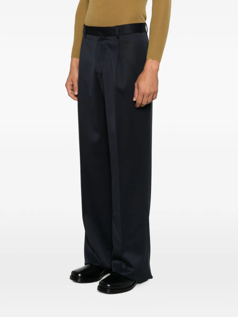 Lardini Migio wollen pantalon Blauw