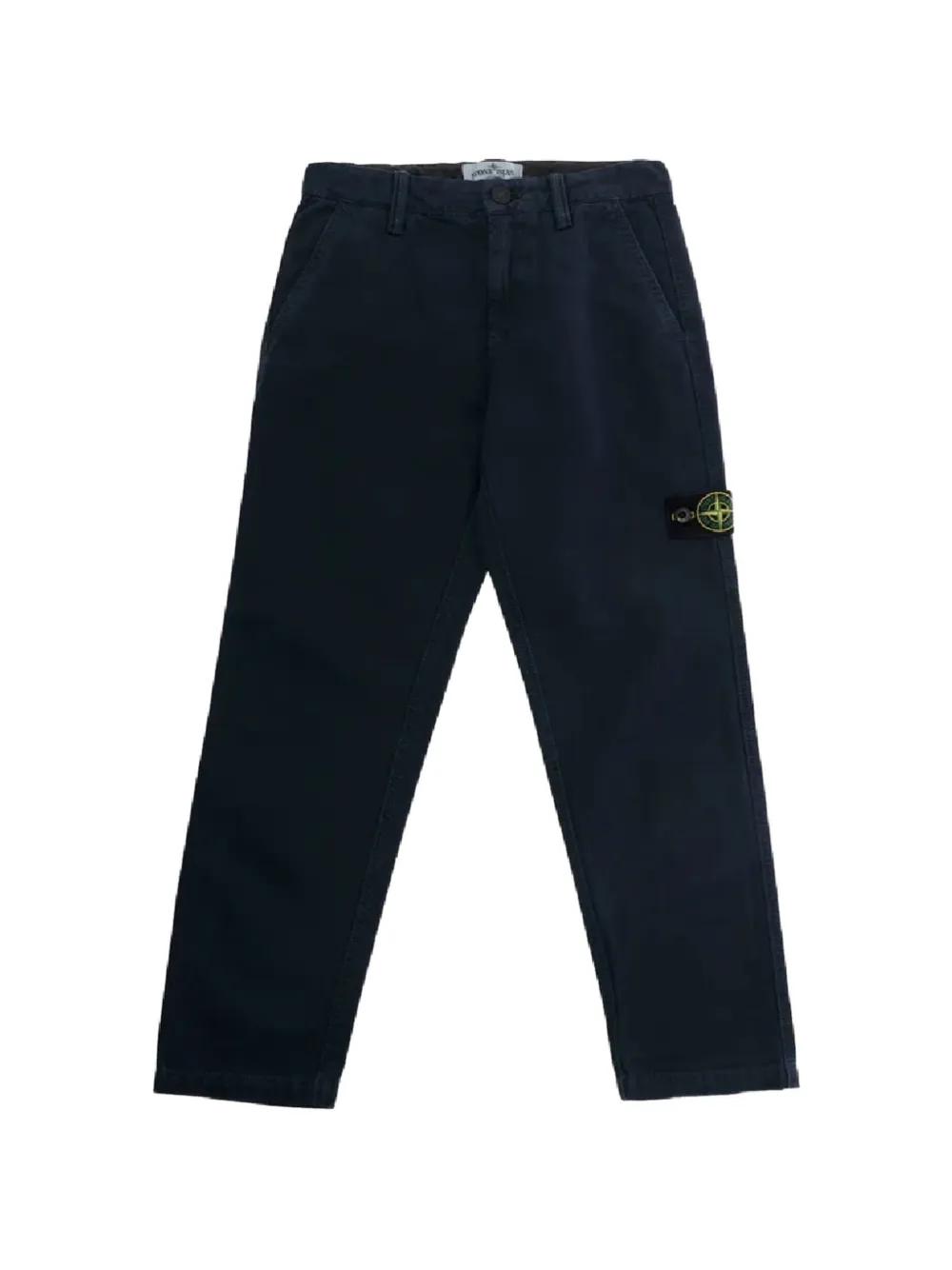 Stone Island Junior belt-loops trousers - Blu