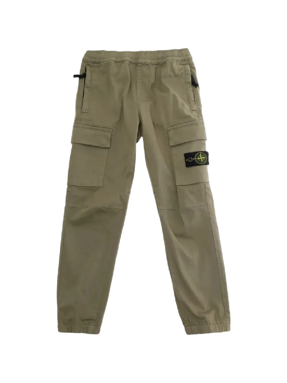 Stone Island Junior elasticated-waistband cargo pants - Verde