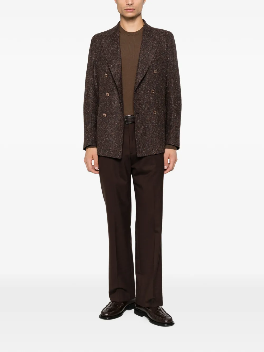 Tagliatore Blazer met dubbele rij knopen Bruin