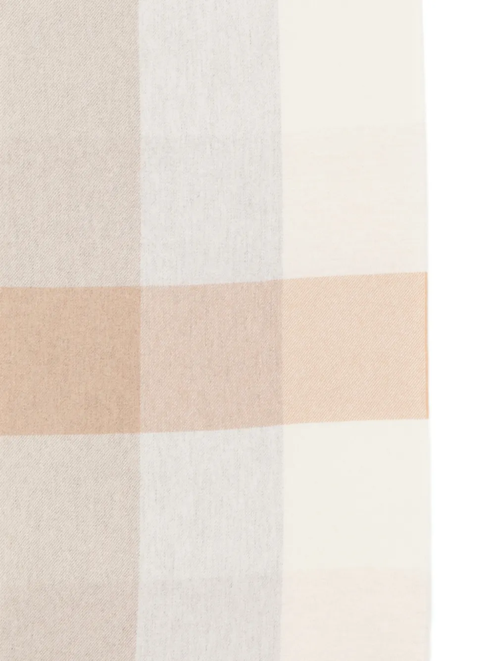 Lardini Geruite sjaal Beige