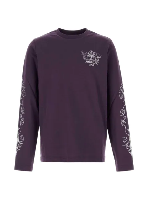 Moncler logo-print long-sleeved T-shirt
