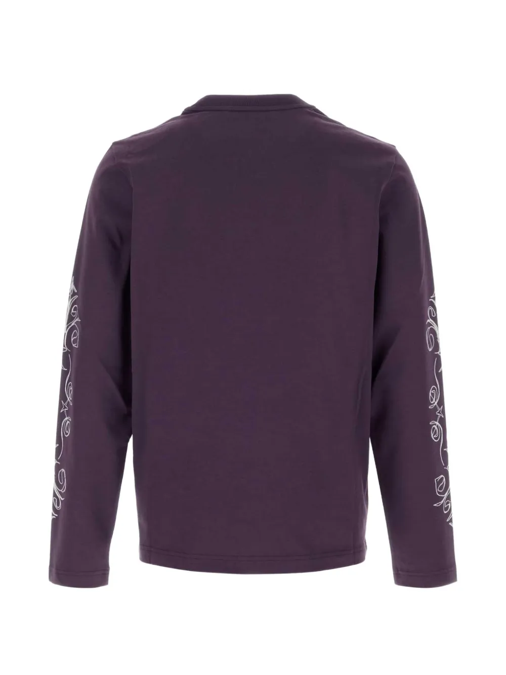 Moncler T-shirt met logoprint met lange mouwen Paars