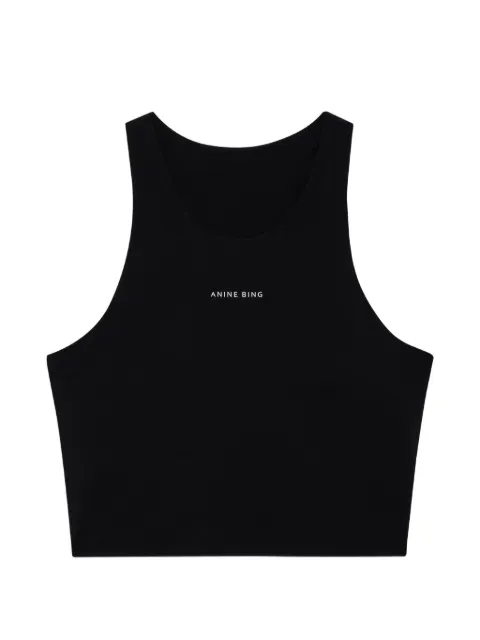 ANINE BING Elina logo-print sports bra