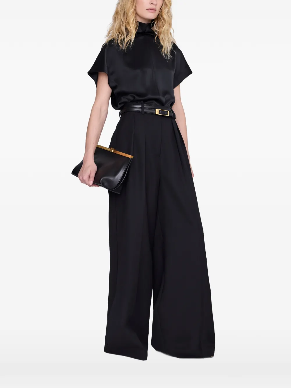 ANINE BING Samson top - black