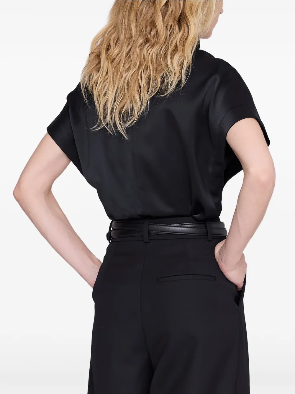 ANINE BING Samson top Zwart