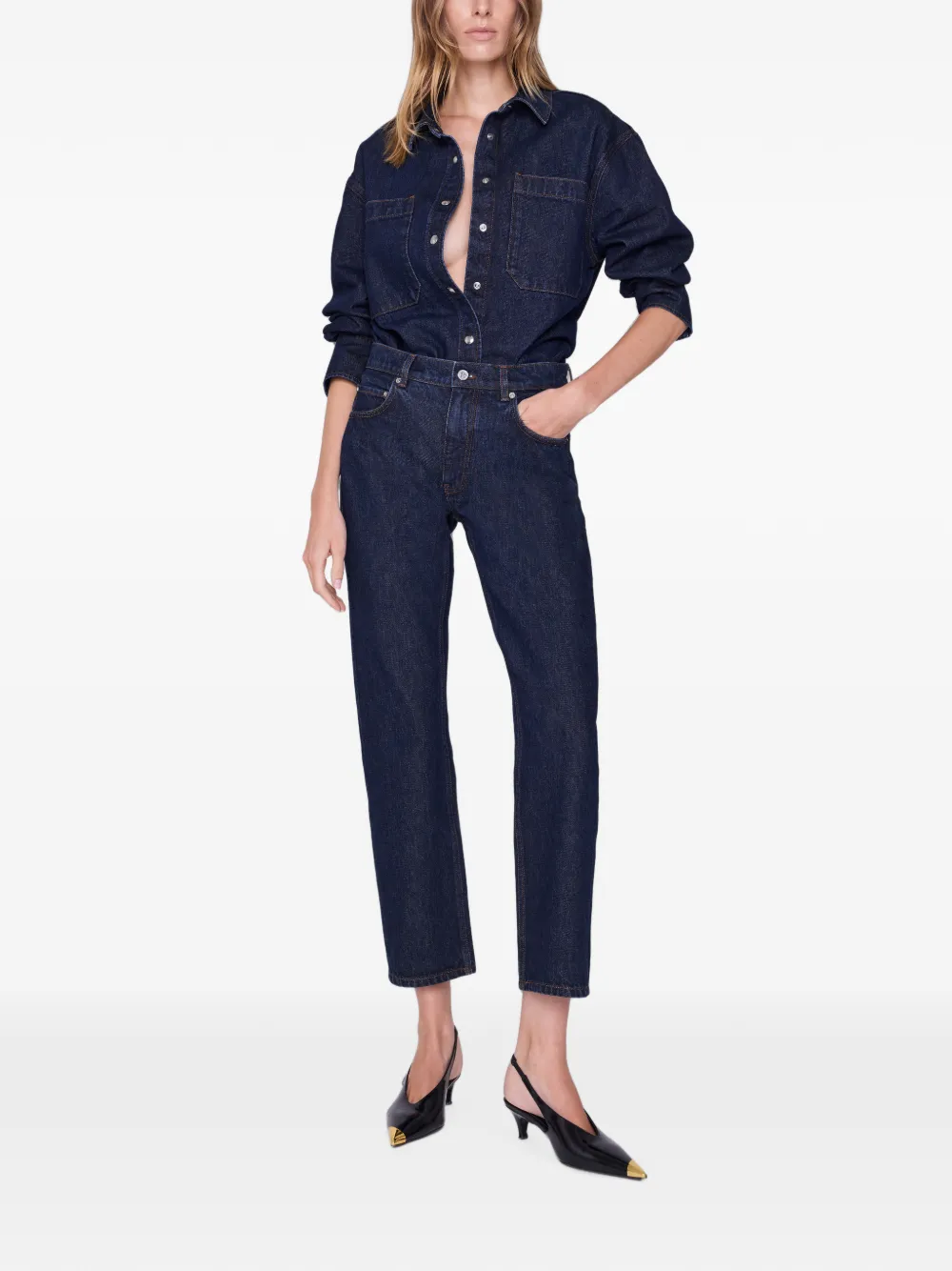 ANINE BING Kate straight jeans Blauw