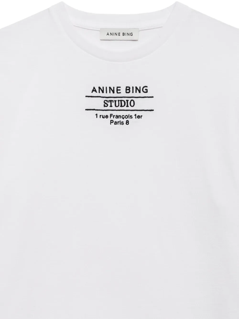ANINE BING Shelley Studio T-shirt Wit