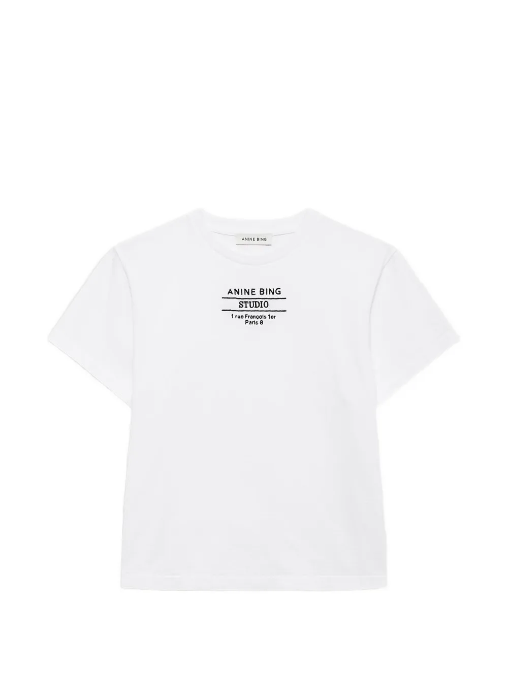 ANINE BING Shelley Studio T-shirt Wit