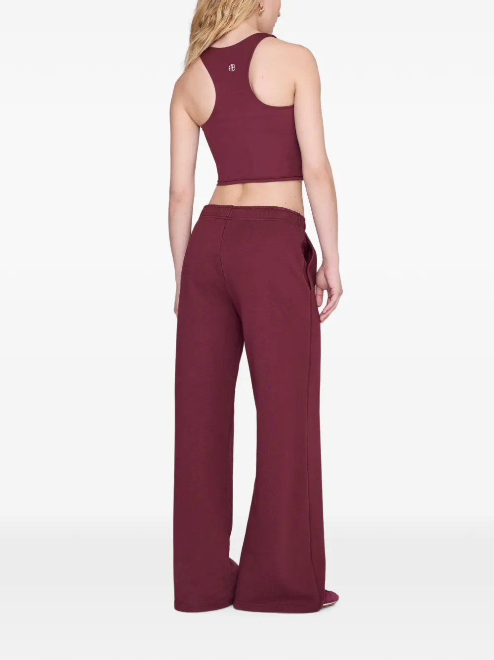 ANINE BING Elina racerback top met logoprint Rood