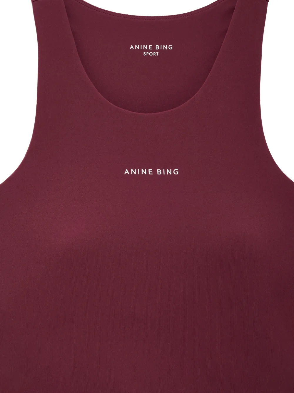 ANINE BING Elina racerback top met logoprint Rood