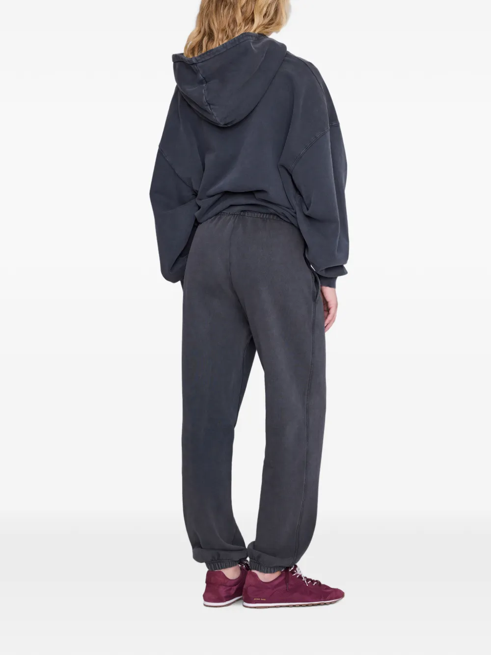ANINE BING Karter trainingsbroek met geborduurd logo Grijs