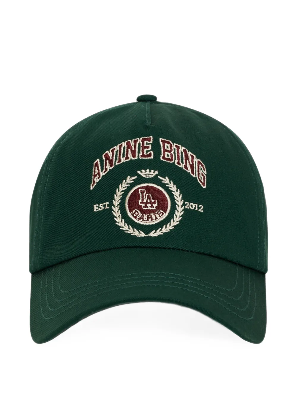 Anine Bing Jeremy Baseball Cap Collegiate In 그린