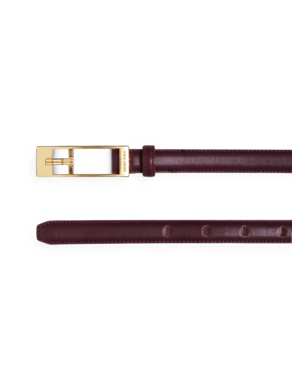 ANINE BING Elly leren riem Rood