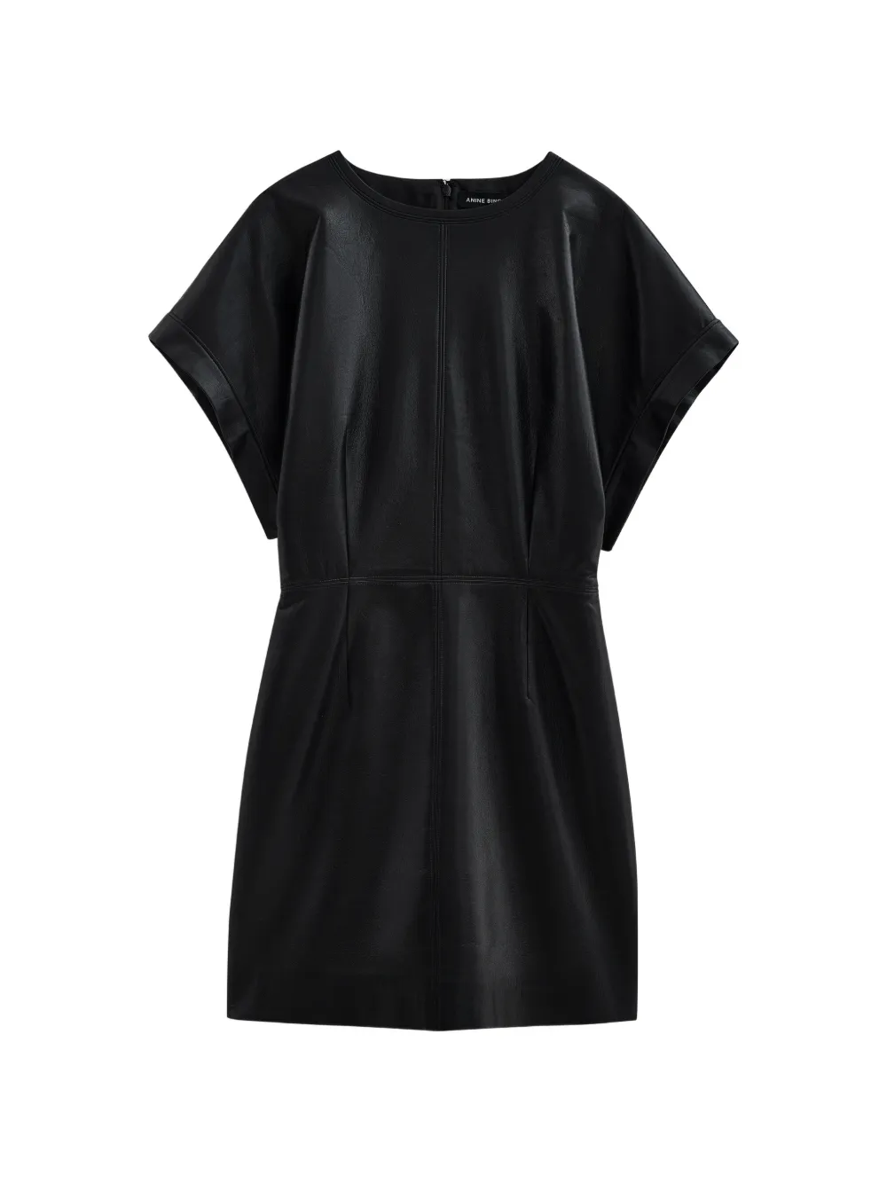 ANINE BING Zelie dress - black recycled leather - Nero