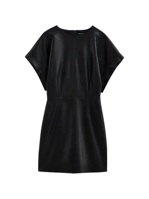 ANINE BING vestido Zelie de piel reciclada