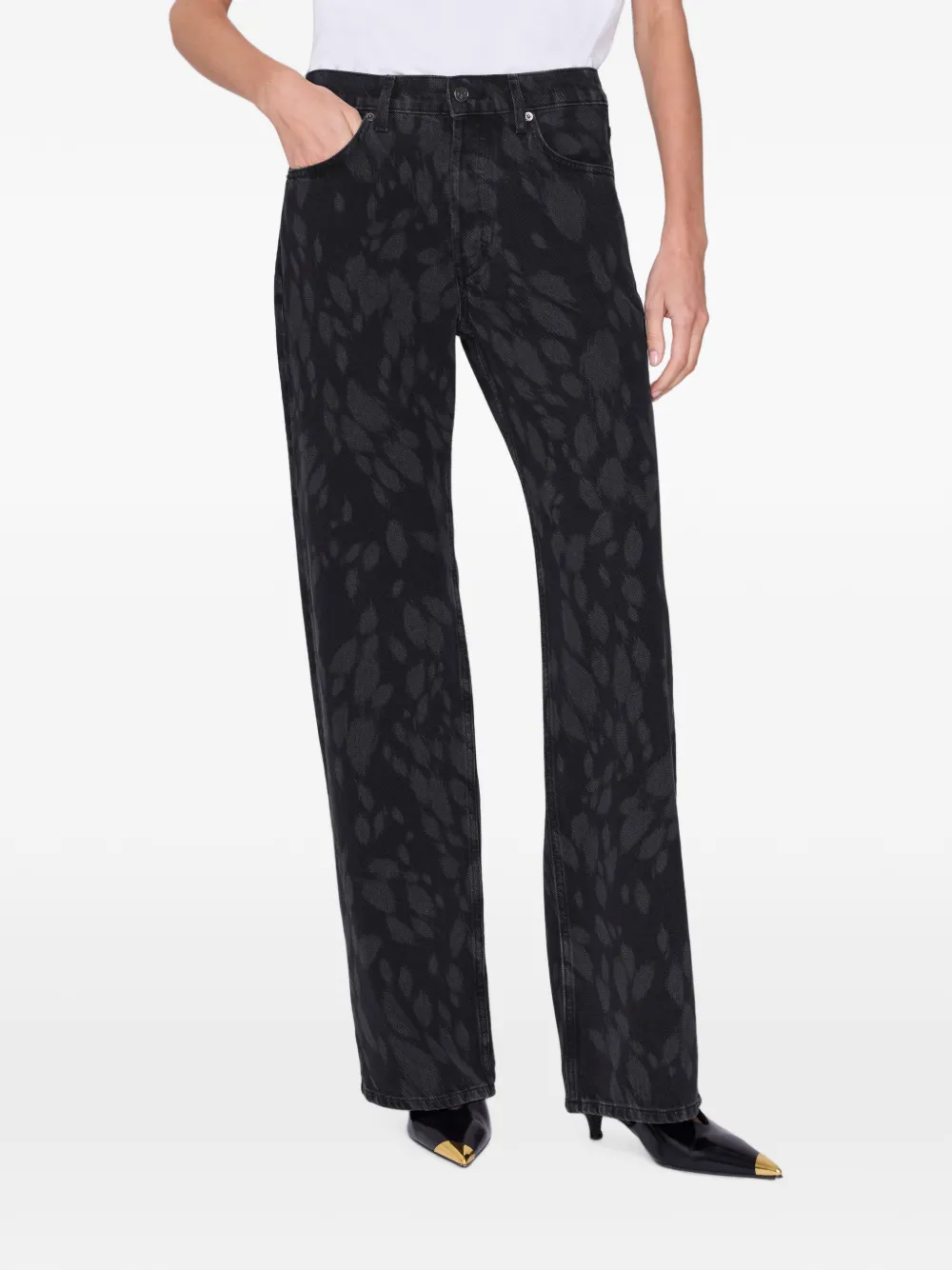 ANINE BING Hugh 34" jeans Zwart