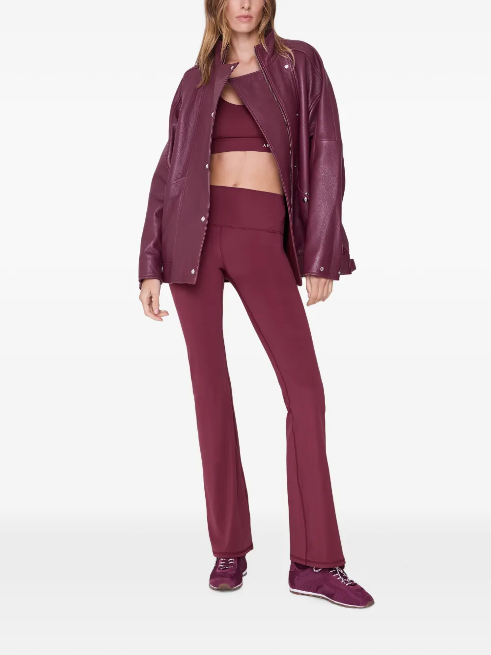 ANINE BING Flared legging Rood