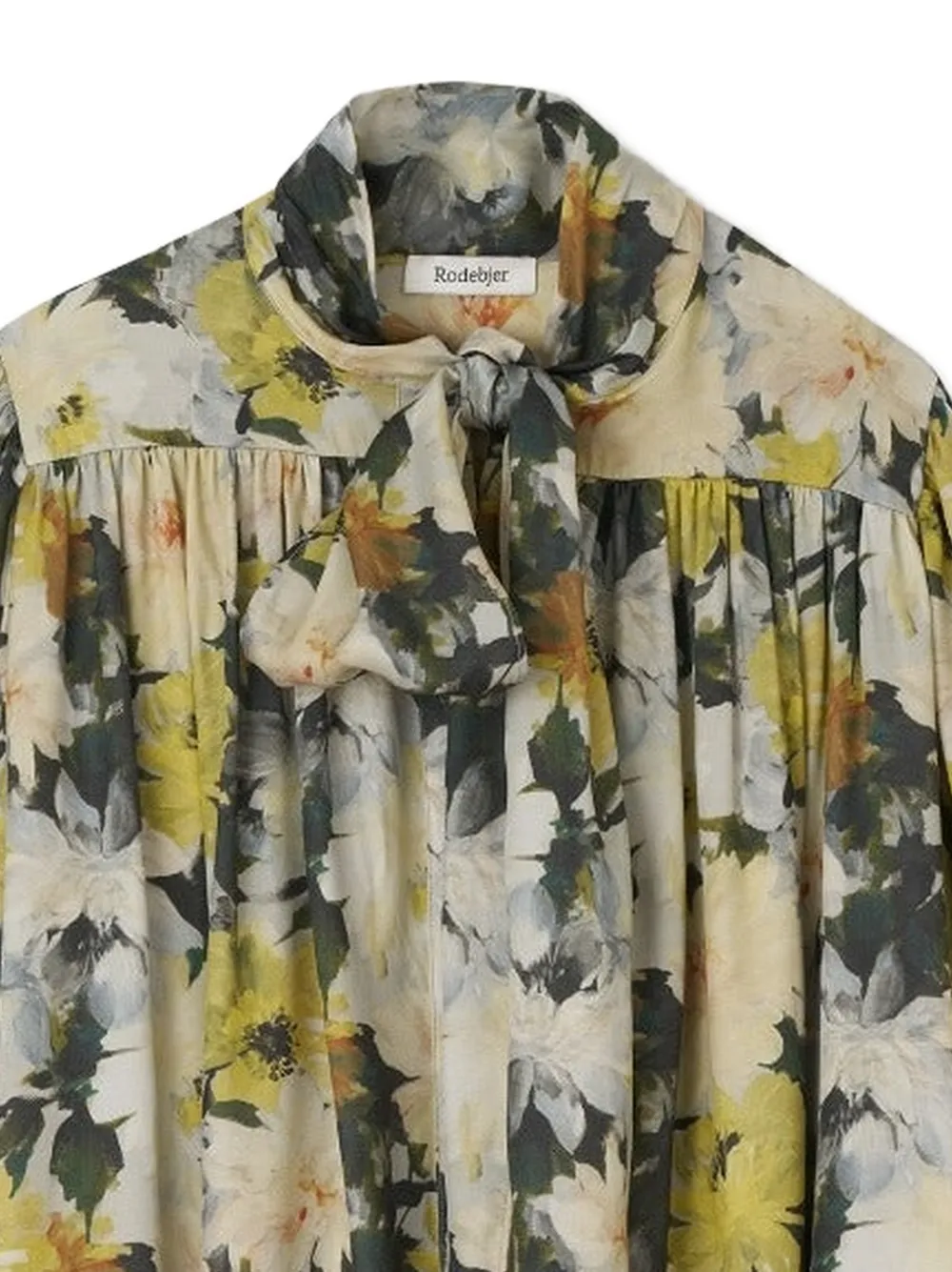 Rodebjer The Nayou midi-jurk met bloemenprint Geel