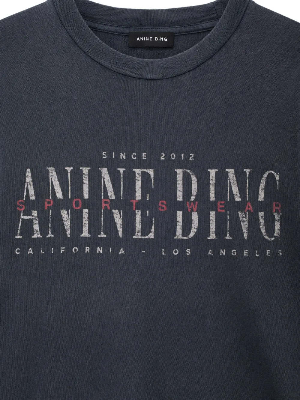 ANINE BING Cade Sport Club T-shirt Grijs
