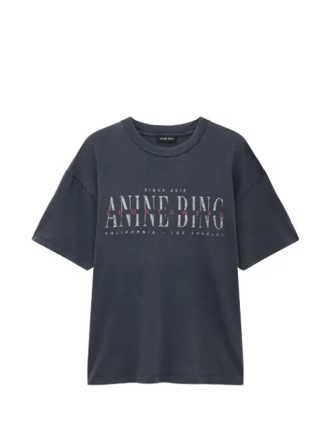 ANINE BING Cade T-shirt sport club - washed black