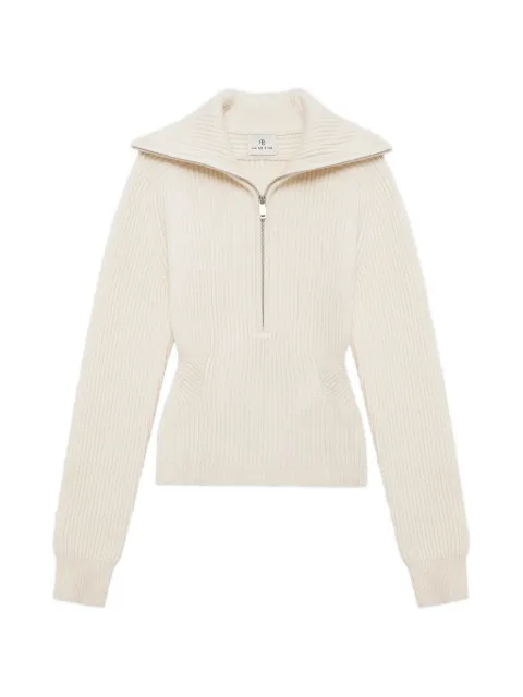 ANINE BING June trucker collar sweater