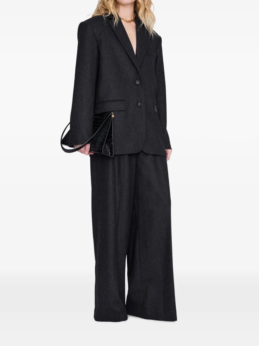ANINE BING Quinn blazer Grijs