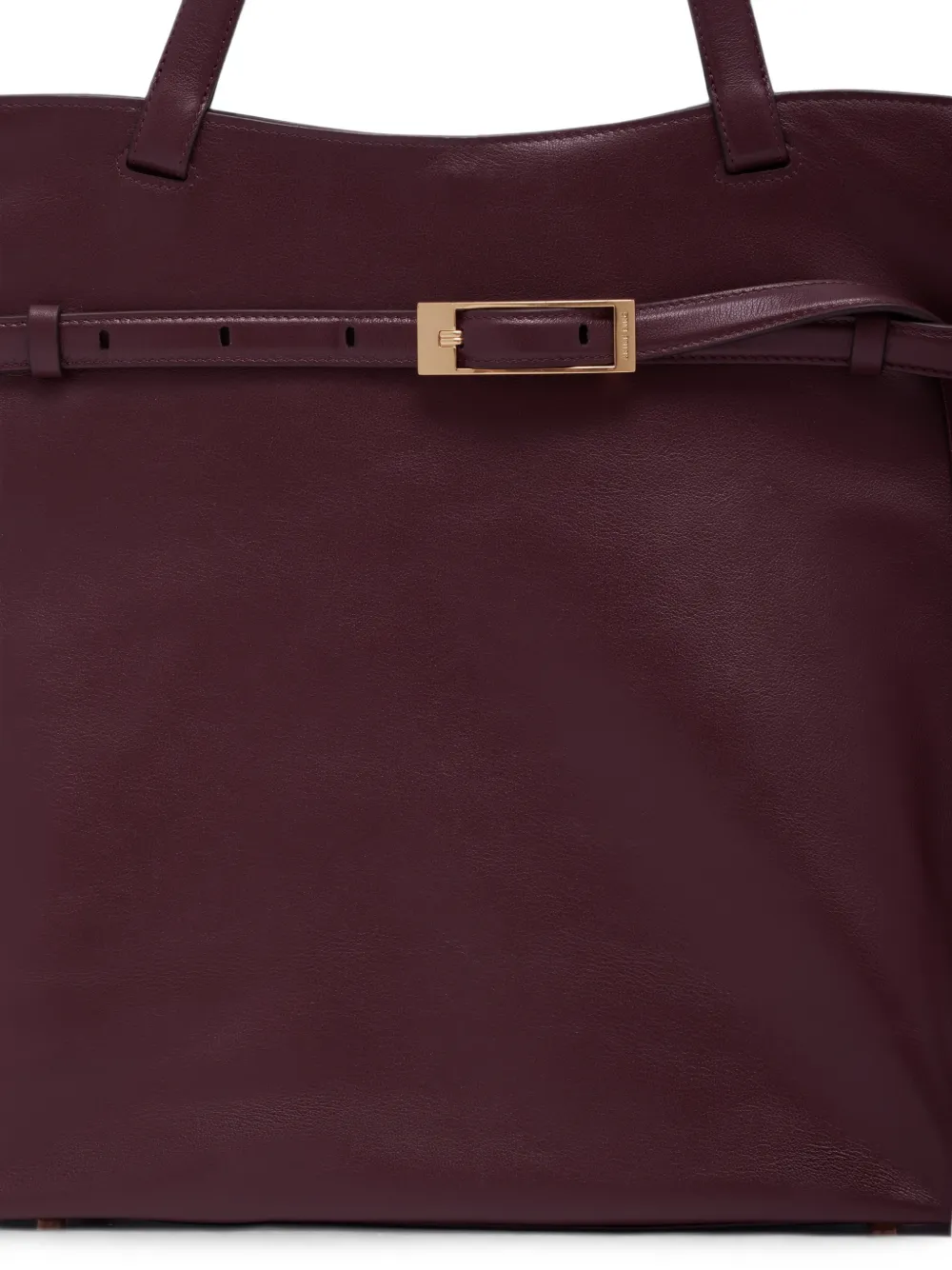 ANINE BING Elly shopper van bewerkt leer Rood