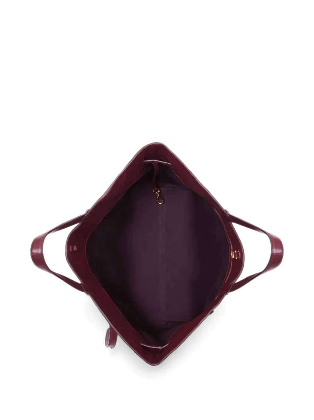 ANINE BING Elly shopper van bewerkt leer Rood
