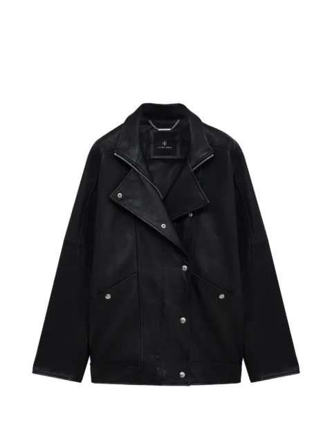 ANINE BING Sandy jacket - black leather