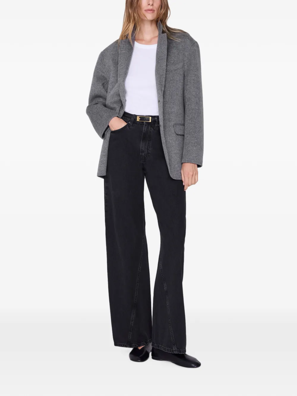 ANINE BING Brie 33" jeans Zwart