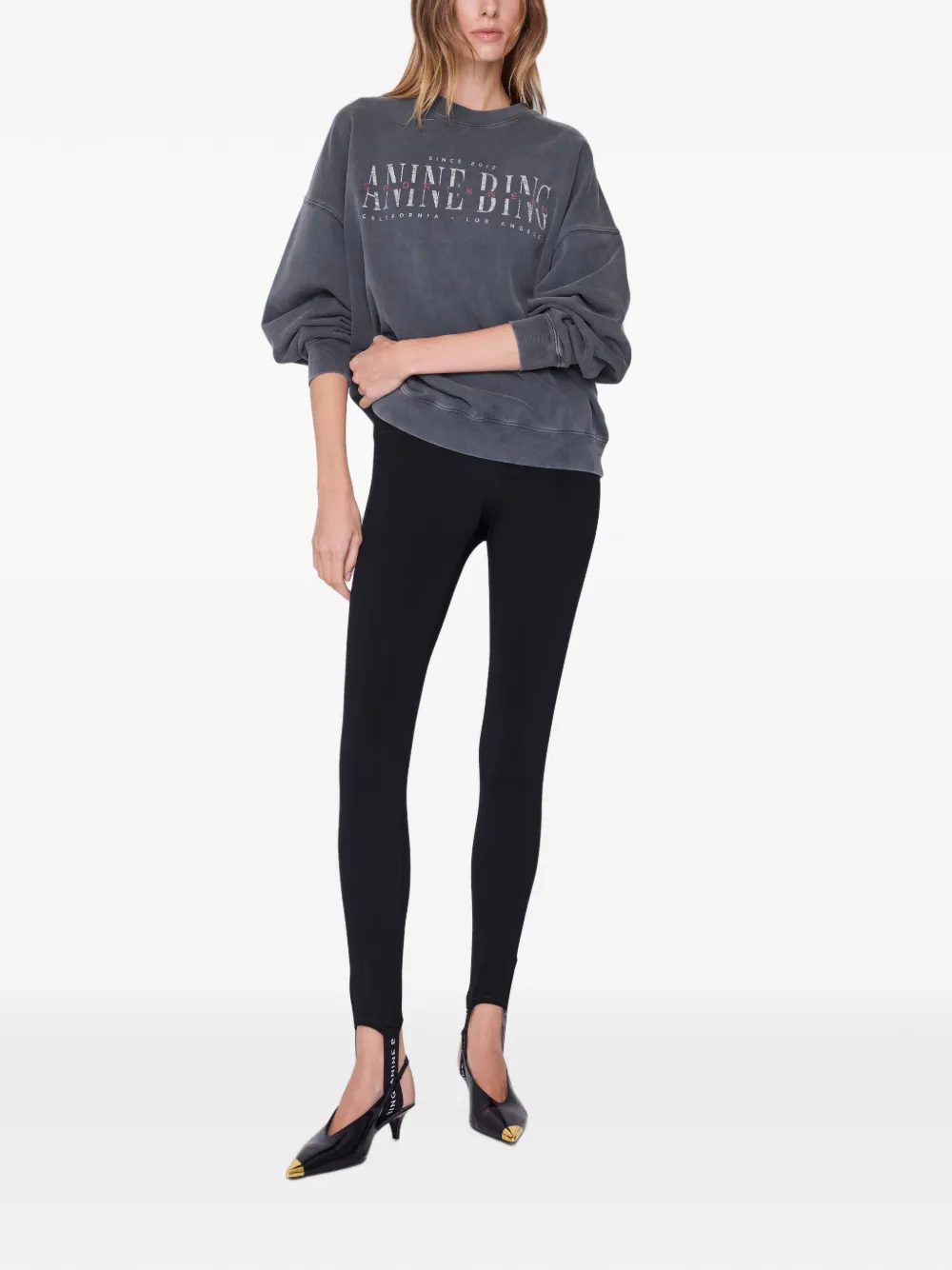 ANINE BING Miles Sport Club sweater Grijs