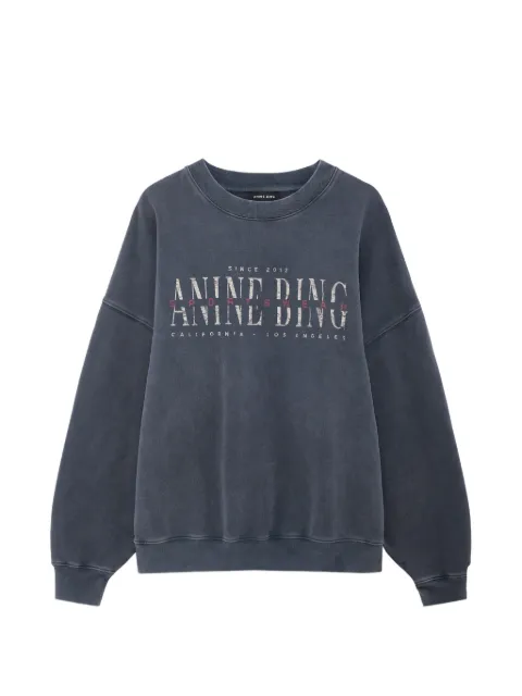 ANINE BING Miles sweatshirt sport club - washed black