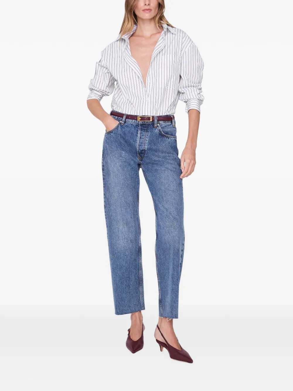 ANINE BING Scott blouse Wit