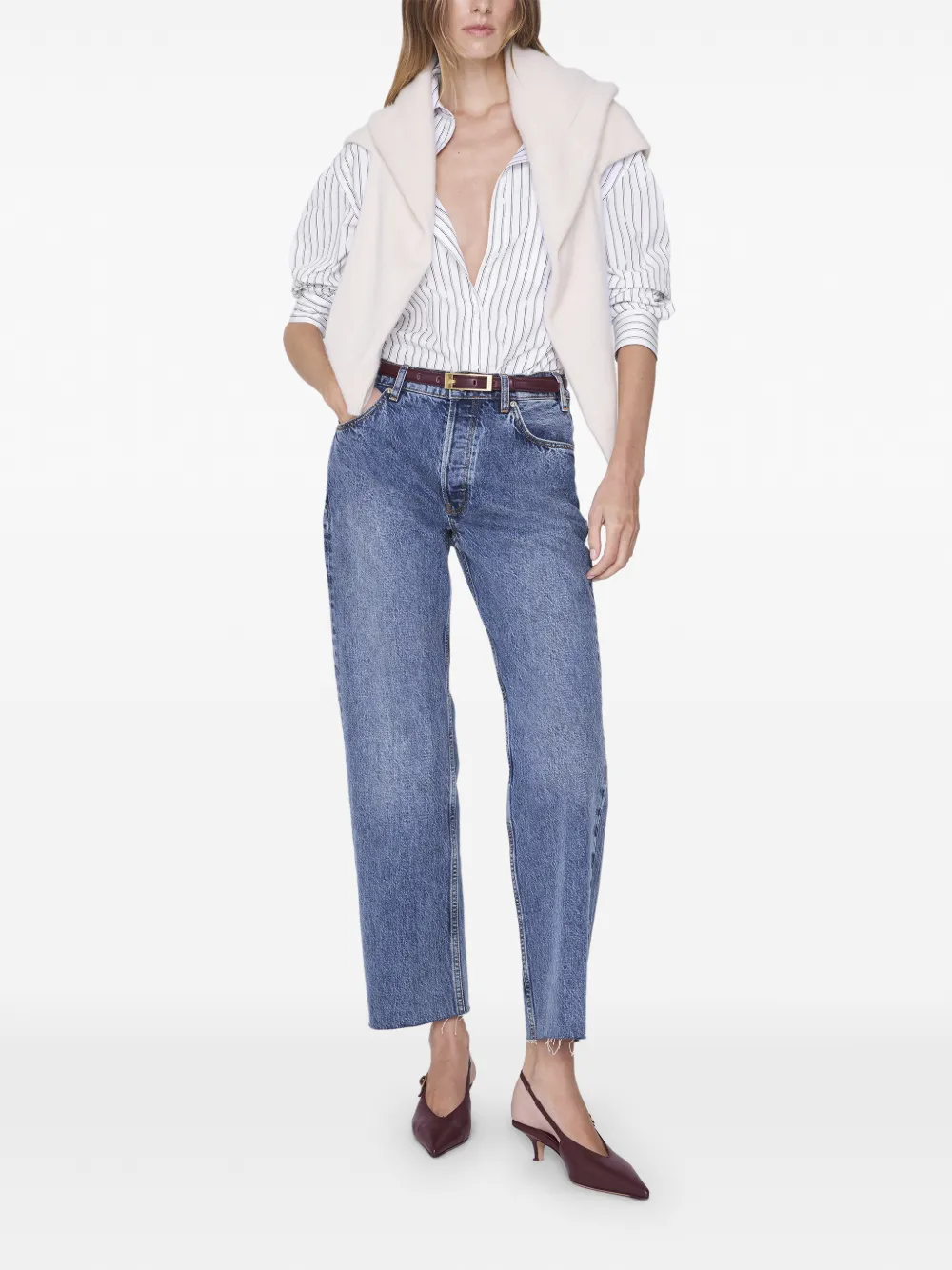 ANINE BING Scott blouse Wit