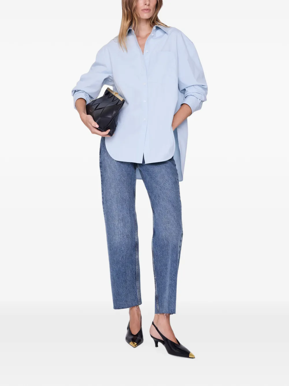 ANINE BING Scott blouse Blauw