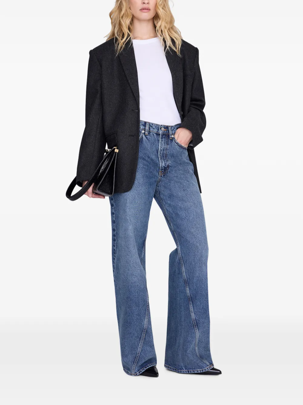 ANINE BING Brie 33" jeans Blauw
