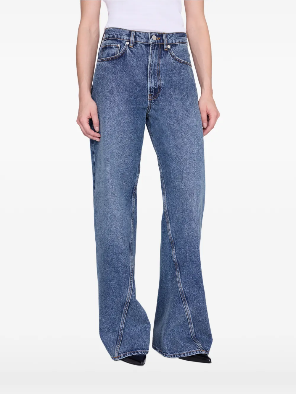 ANINE BING Brie 33" jeans Blauw