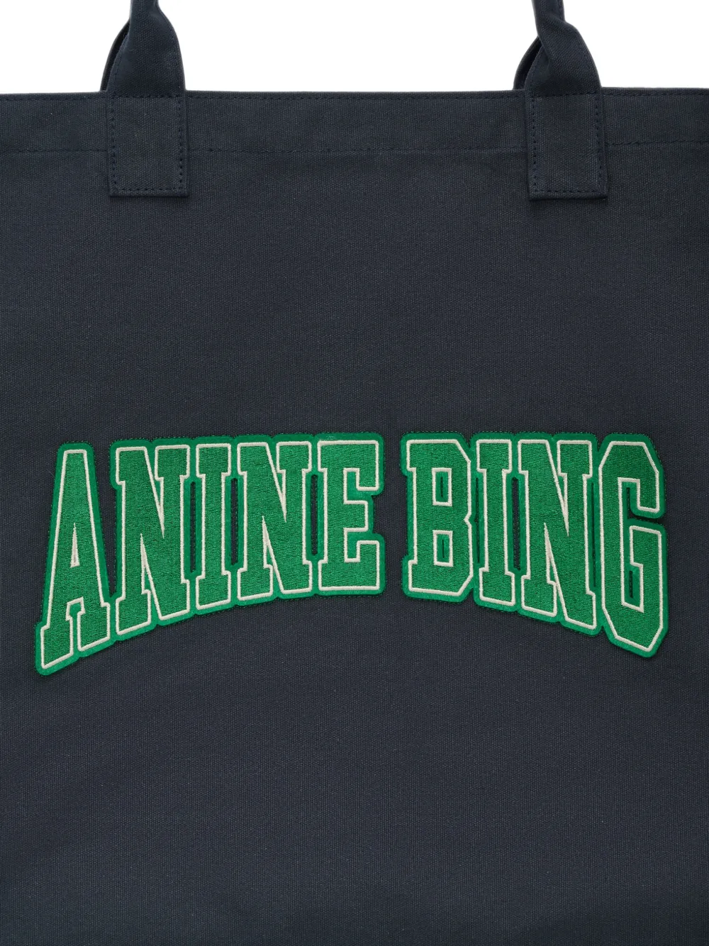 ANINE BING Leo canvas tas Zwart