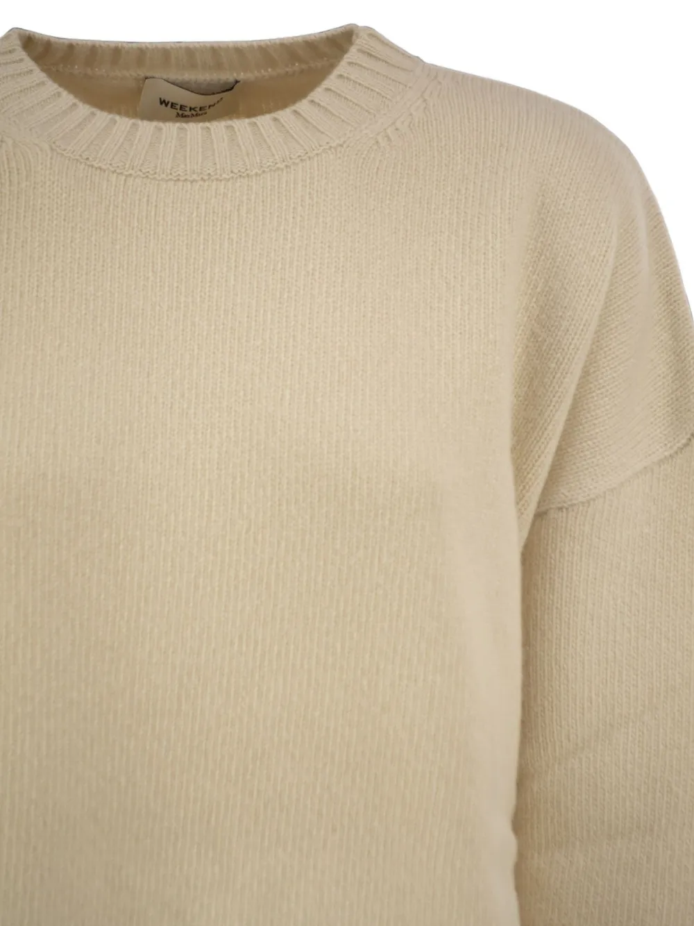 Weekend Max Mara Sibari trui met ronde hals Beige