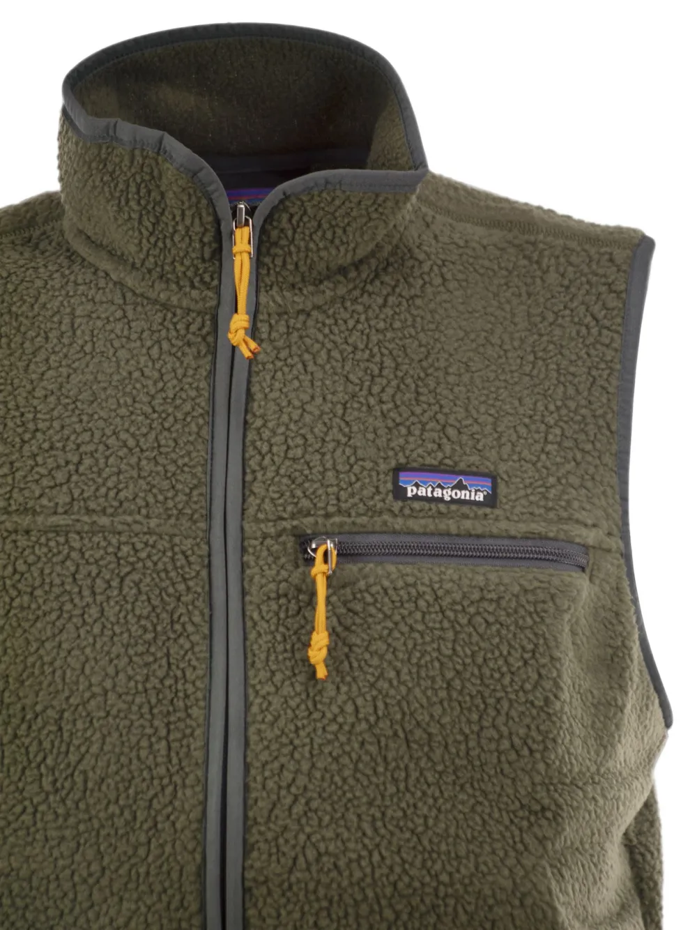 Patagonia Retro Pile bodywarmer met fleece textuur Groen