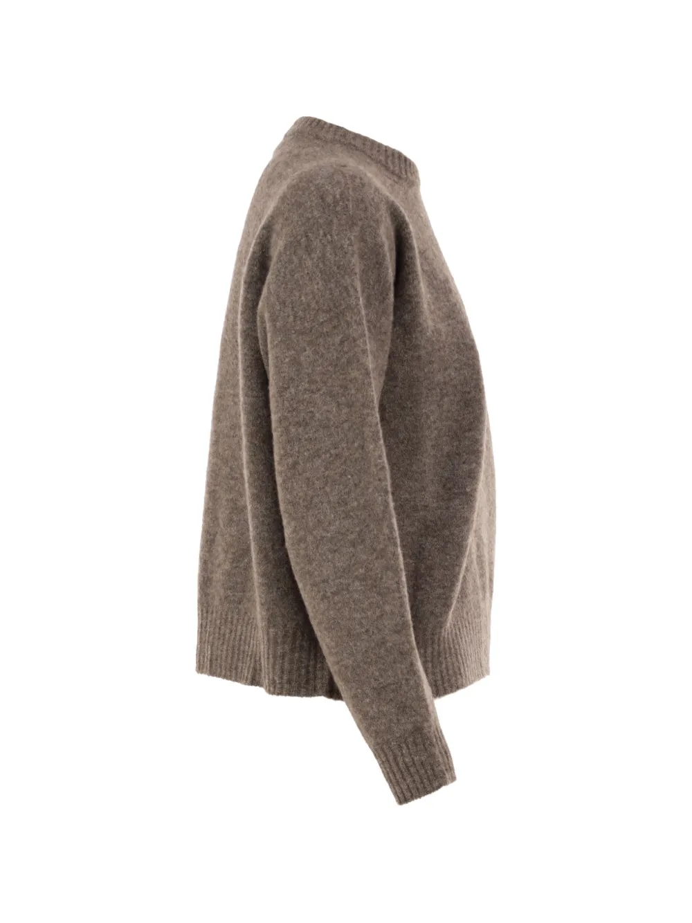 Weekend Max Mara Geborstelde trui met ronde hals Bruin
