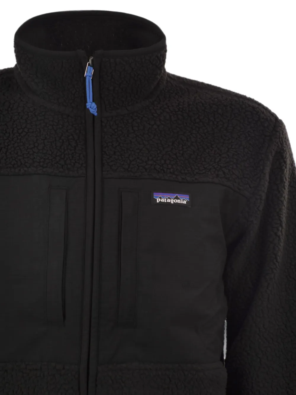 Patagonia Retro Pile jack met fleece textuur Zwart