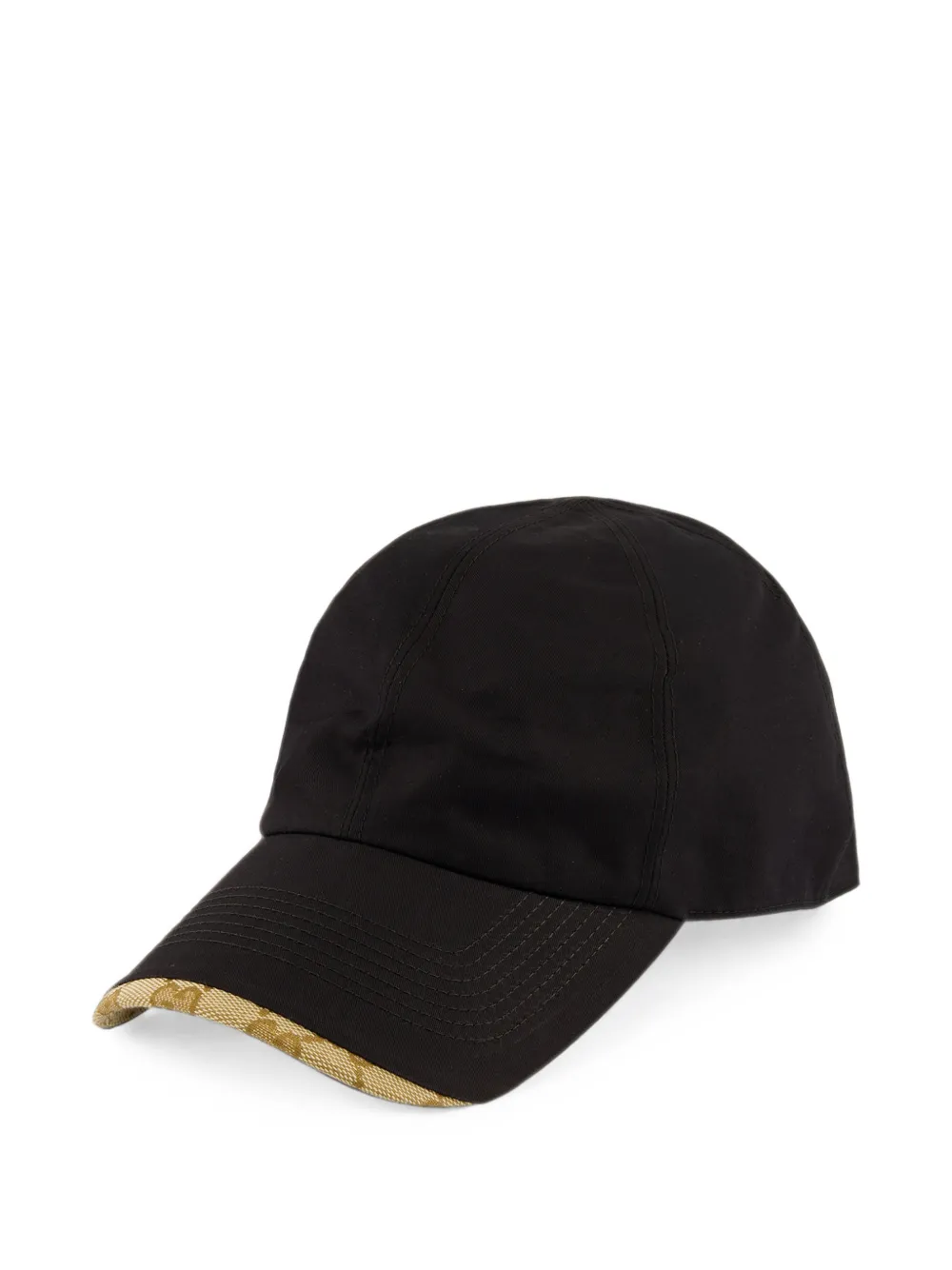 Gucci Gg Supreme-trim Baseball Cap In Black