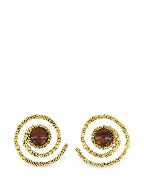Aurelie Bidermann Makoma spiral earrings
